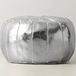 Pouf -Silver Moroccan