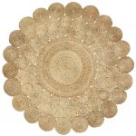 Round 4' Natural Rug