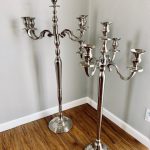 Large Details - Silver Candelabra