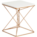 Marble top side table