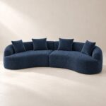 Rubicon Midnight Curved Sofa