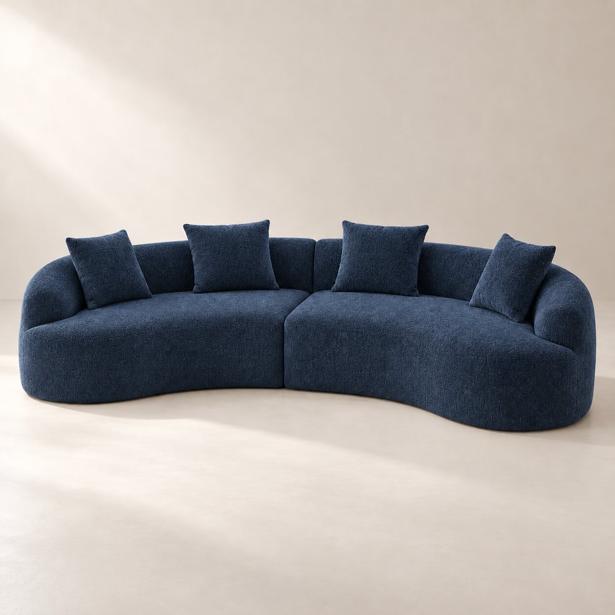 Rubicon-Midnight-Blue-Curved-Sofa-Rental-Reno-Tahoe Rubicon Midnight Curved Sofa - Image 1