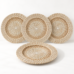 Sand Harbor Woven Rattan Charger