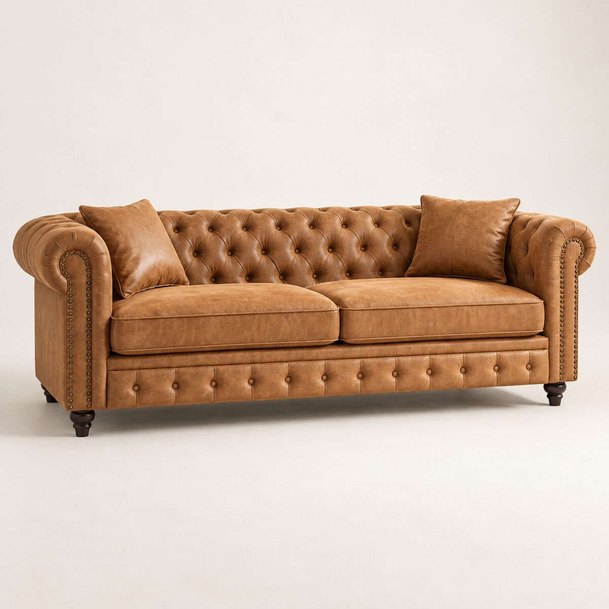 tahoe-heritage-chesterfield-sofa Tahoe Heritage Cognac Chesterfield Sofa - Image 1