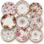 vintage floral salad plates rentals reno tahoe events lake