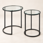 Brockway Round Glass Side Table