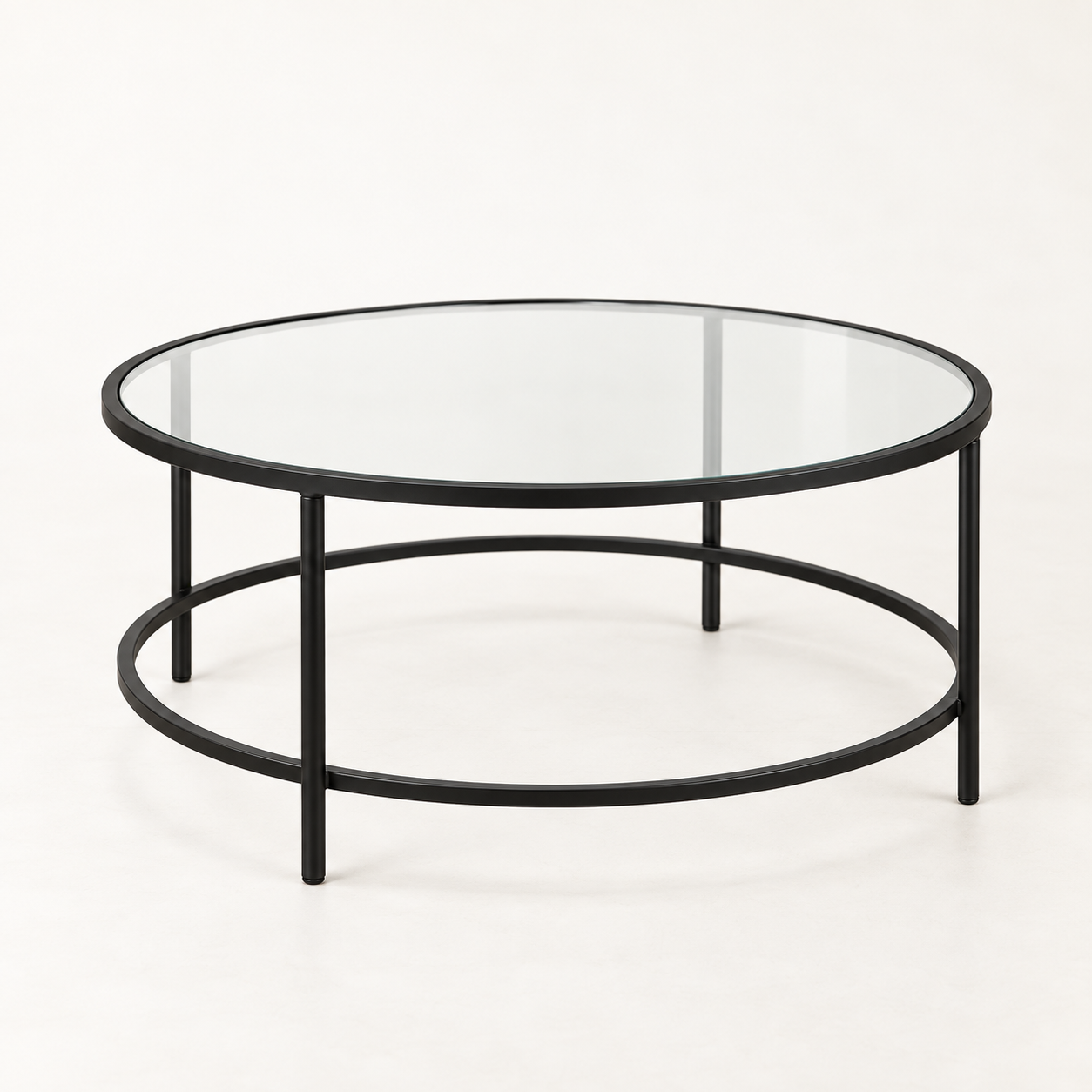 Brockway Round Glass Coffee table Brockway Round Glass Coffee Table - Image 1