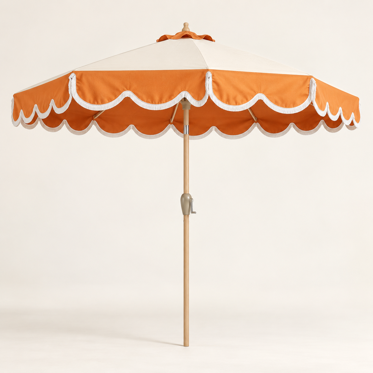 Zephyr Orange Scallop Umbrella Zephyr Orange Scallop Umbrella - Image 1
